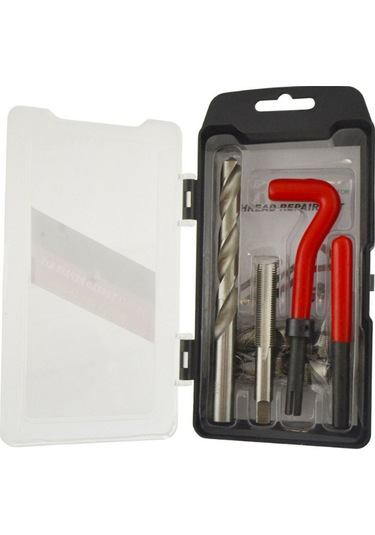 Samdoo Çelik Vida İç Parça Tamir Seti 15 Parça M12x1.25 Otomobil Motor Tamiri İçin Plastik Kutu