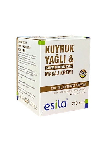 Kuyruk Yağı Masaj Kremi 210 Ml, Esila