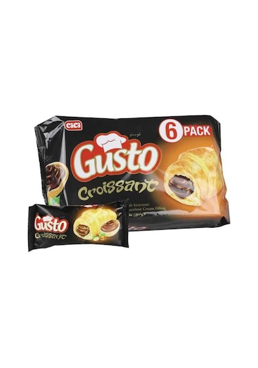 Cici Gusto Kruvasan Çikolatalı 40 Gr. 6 Adet (1 Kutu)