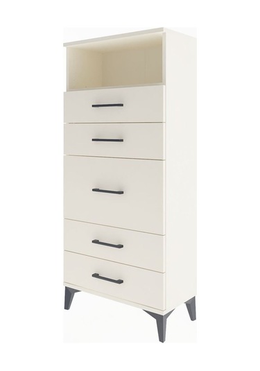 Arges Dolap Tek Raflı 5 Çekmeceli 60x30x134 Aytaşı-aytaşı Aytaşı