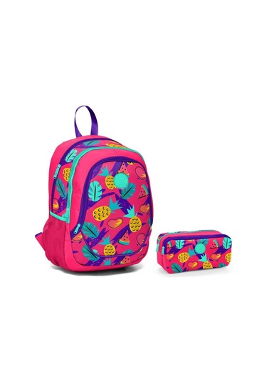 Yaygan Kids İlkokul Çantası ve Kalemlik Seti - Ananas