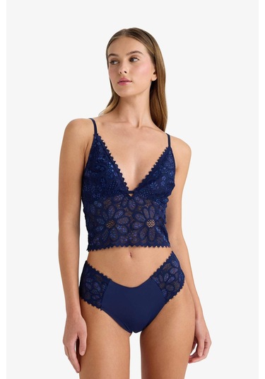 Defacto Dantel Detaylı Micro 2li Hipster Külot Fall İn Love F2122ax25aunv247 Lacivert