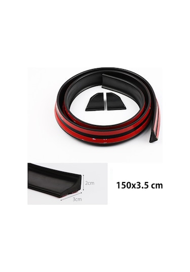 Geeroyoo Evrensel Araç Spoiler Kanat Kiti - Kauçuk Siyah Ve Karbon Fiber Seçenekli