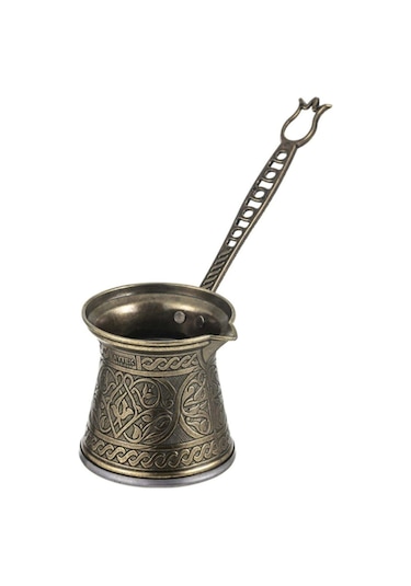 Kosova AYV-0042 No:4 Zambak Döküm Cezve Sarı-Yeşil