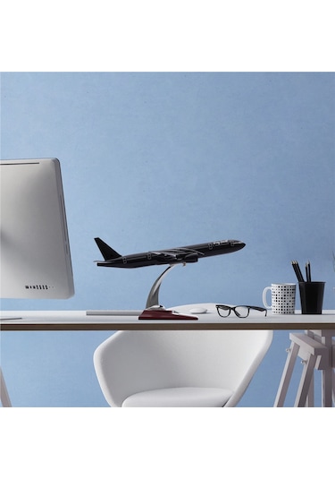 Zekupp - Maket Uçak - Boeing 777-300 1/200 - SİYAH ÖZEL TASARIM Model Uçak