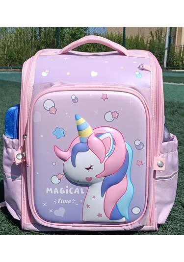 İlkokul Öğrencisi Sırt Çantası 3-6. Sınıflar Mor-gri