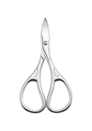 1 Adet Profesyonel Tırnak Kesici Makas Kaşlar Kirpik Çok Amaçlı Kavisli Bıçak Manikür Pedikür Tırnak Ayak Tırnağı Makası Kırmızı