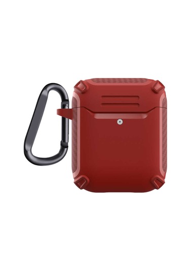 Kilifone - Airpods Uyumlu Airpods - Kılıf Airbag 26 Silikon Kılıf - Kırmızı