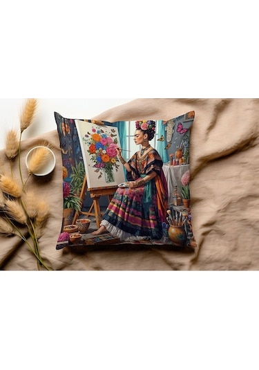 Friida Serisi Kırlent - Kırlent Kılıfı Karışık/Çok Renkli