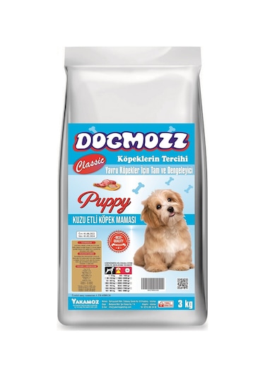 DogMozz Kuzulu Yavru Köpek Maması 3 KG
