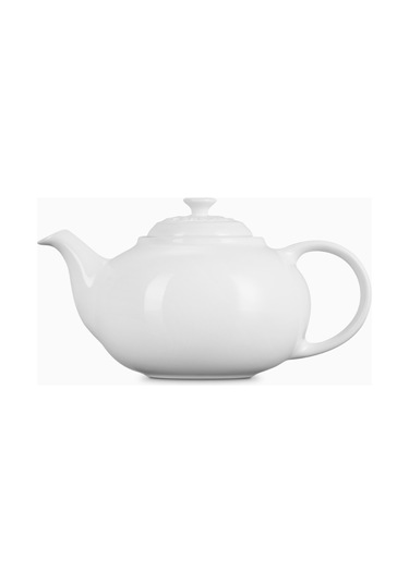 Le Creuset Paslanmaz Çelik Süzgeçli Seramik Çaydanlık, 1.3l Beyaz