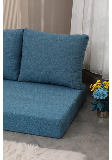 Sofia ,yer Minderi,oturma Minderi Mavi