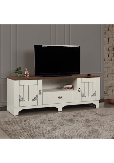 Gazel Country Tv Ünitesi 140 Cm / Kapaklı Çekmeceli Tv Sehpası