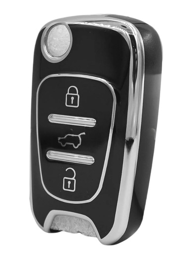 Hyundai Ve Kia - İ10 İ20 İ30 İx25 İx35 Elentra Ceed Picanto Rio 3 Buton Nano Anahtar Kılıfı