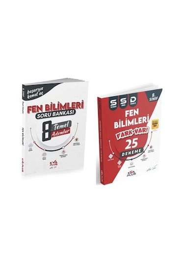 Koray Varol Yayınları 8. Sınıf Fen Bilimleri Temel Adımlar Soru Bankası Ve 25 Sistematik Sarmal Deneme 2 Kitap