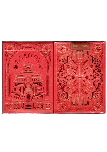 Twpcc Babylon Ruby Red Oyun Kağıdı İskambil Kartları