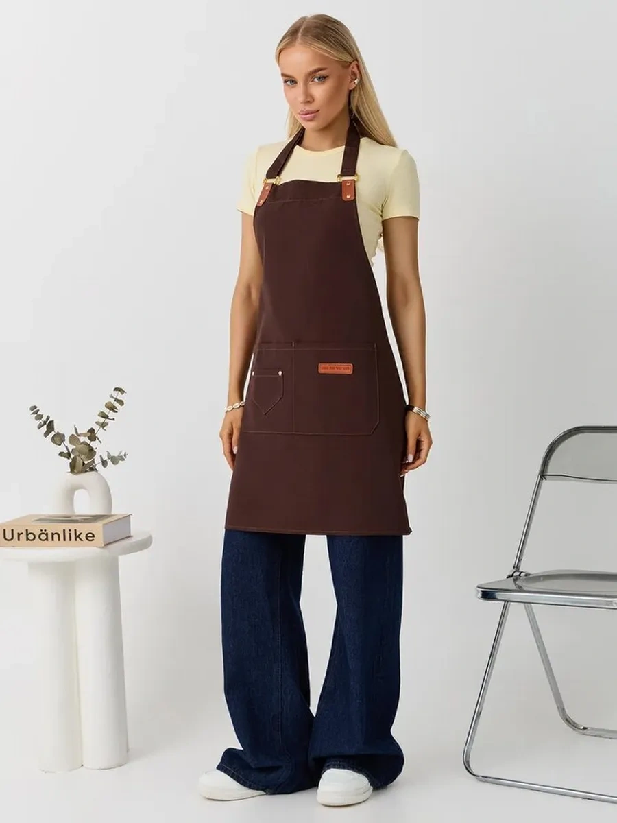 Dadilove Mutfak Önlüğü, Şef Önlüğü, Manikür Ustası İç 365973127 Kahverengi