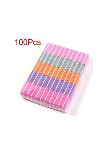 10-100 Adet Mini Parlatıcı Zımpara Dosyaları Blok Pedikür Manikür Bakımı Tırnak Sanat Tampon Lehçe Manikür Pedikür Tırnak Törpüsü Araçları Gri