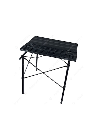 New Folding Ha075 Katlanır Çantalı Kamp Bahçe Masası 70x70x66 cm Siyah