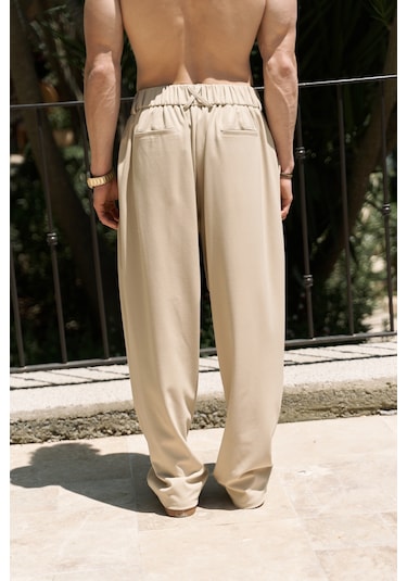 Mai Collection Geaohrid Bej Erkek Pantolon Bej