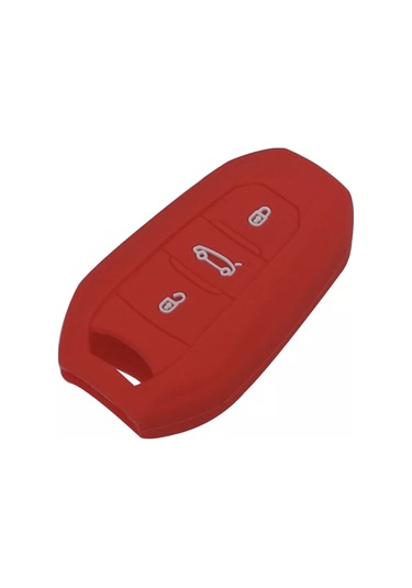 Peugeot Citroen Uyumlu OPEL SİLİKON ANAHTAR KILIF(KRMZ)