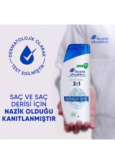 Klasik Bakım 2si1 Arada Şampuan 625 Ml Tüm Saç Tipleri
