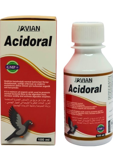Royal İlaç Acidoral 100 ML Kanatlılarda Ve Kuşlarda Ishal