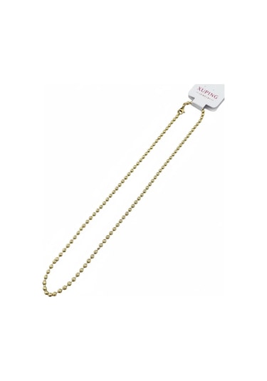 Dorika Top Zincir Kolye 45 Cm - Gold Renk - Paslanmaz Çelik Çok Renkli