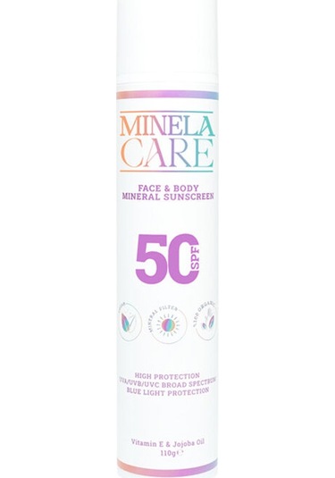 Minela Care Organik Mineral Filtreli Spf50+ Yüz Ve Vücut Güneş Kremi 110 Gr