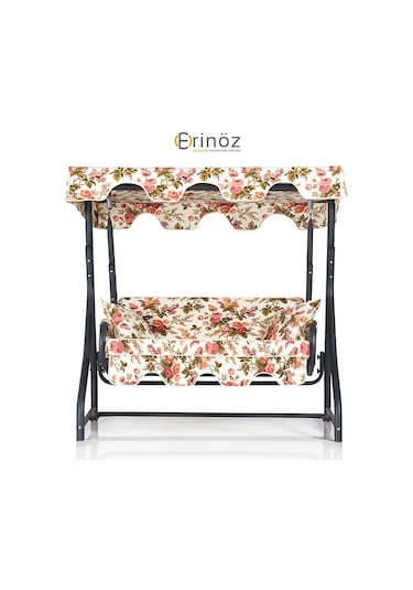 Erinöz Morus 2 Kişilik Bahçe Balkon Teras Salıncağı - İngiliz Gülü Antrasit Erinöz Morus 2 Kişilik Bahçe Balkon Teras Salıncağı - İngiliz Gülü Antrasit