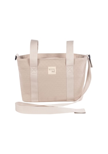 Walking Mum Eco Mum Crossbody Bebek Bakım Çantası Apricot Bej