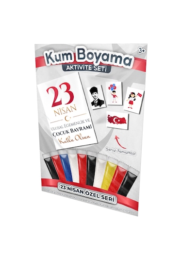 Çocuk Bayramı 23 Nisan Özel Kum Boyama Aktivite Seti