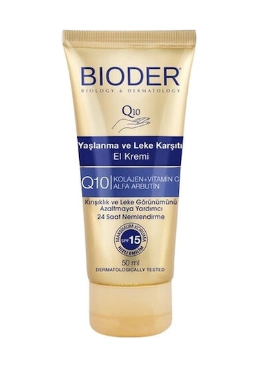 Bioder ve Leke Karşıtı El Kremi 50 ML