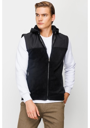 Igs Erkek Siyah Standart Std Yelek Polar