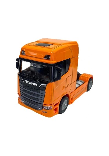 Metal Scania Tır Kafası Işıklı Müzikli Oyuncak 12 Cm Çok Renkli