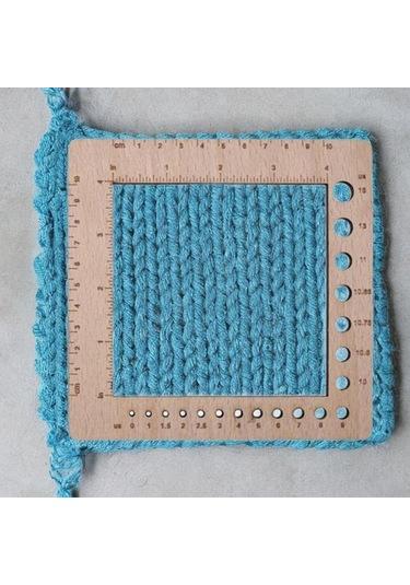 Homyl Ahşap Örgü Ölçer Cetvel Pratik Yaratıcı Kompakt