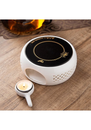 Homyl İçi Boş Çaydanlık Isıtıcı Tealight Soba Çay Isı Beyaz