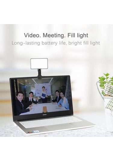 Andoer Ekran Klipsi İle Bilgisayar Cep Led Video Işığı Siyah Siyah