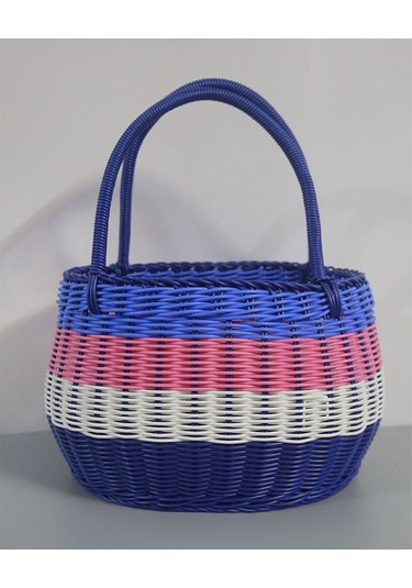 Xiaaokeji Büyük Dört Renkli Açık Hava Piknik Sepeti Meyve Sepeti, Hediye Sepeti Çok Renkli