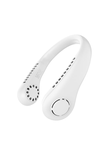 Ranyeek 2023 Yeşil Boyun Tipi Usb Şarjlı Sessiz Taşınabilir Fan - 3 Hız Ayarı + Ayarlanabilir Açı