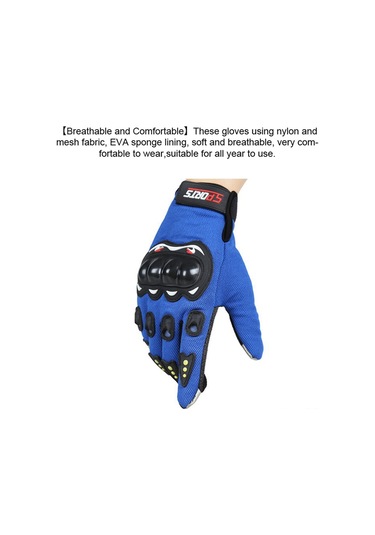 Padalink Erkek Motosiklet Eldiveni Kırılma Dayanıklı, Kaymazsız, Dokunmatik Ekran Uyumlu, Nefesli Kış- Yaz Kullanıma Uygun Kırmızı 203