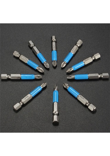 Geeroyoo 10 Parça Manyetik Ph2 Tornavida Uçları, Kaymaz Ve Dayanıklı Profesyonel El Aletleri İçin