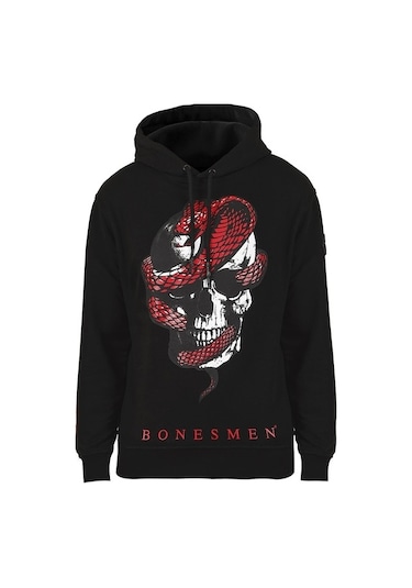 Bonesmen Erkek Kapüşonlu Sweatshirt (463015844) Siyah