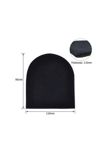 Xindoker Tek Kullanimli Siyah Mikrofon Fosforlu Koruyucu Kılıfı - Ktv U Tipi Konik Mikrofonlar İçin Rüzgar Ve Gürültü Engelleyici