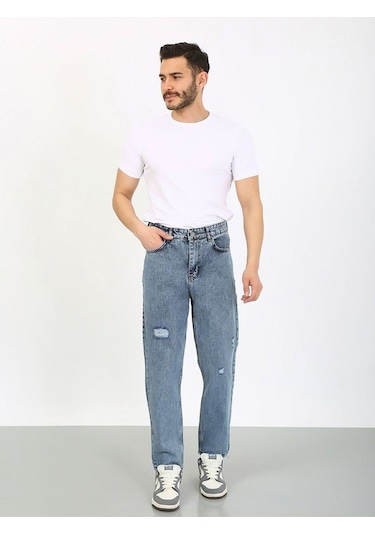 Boyfriend Lazerli Koyu Mavi Jean-koyu Mavi - 29 Koyu Mavi