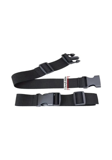 Ayarlanabilir Seyahat Bagaj Kemeri Siyah