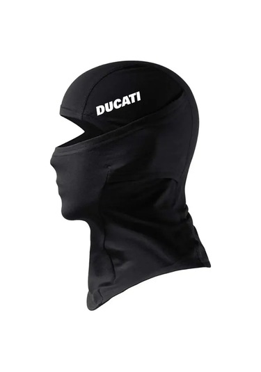 Flex Ducati Reflektörlü Siyah Kar Maskesi Balaklava Balaclava Motor Kış Spor Model 4