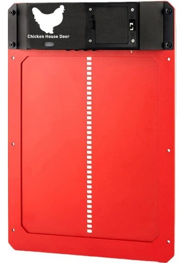Tuomeng Otomatik Işığa Duyarlı Tavuk Kümesi Kapısı Tavuk Kümesi Evcil Hayvan Kapısı Hayvancılık Kırmızı