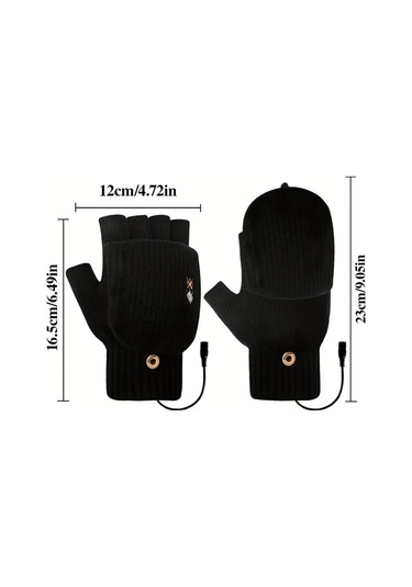 Willowhaven Lüks Model Yeşil Usb Elektrikli Eldiven, Kışlık El Isıtma, Dokunmatik Ekran Kapaklı