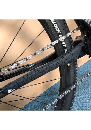 Dofolink Bisiklet Zincir Koruyucu Silikon Fantezi Korumalı Film Dağ Yolu Yolları İçin Uzun Tip